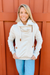 Wanakome Hestia Zip Cowl Neck Sweatshirt - Heather Oatmeal - The Cottage