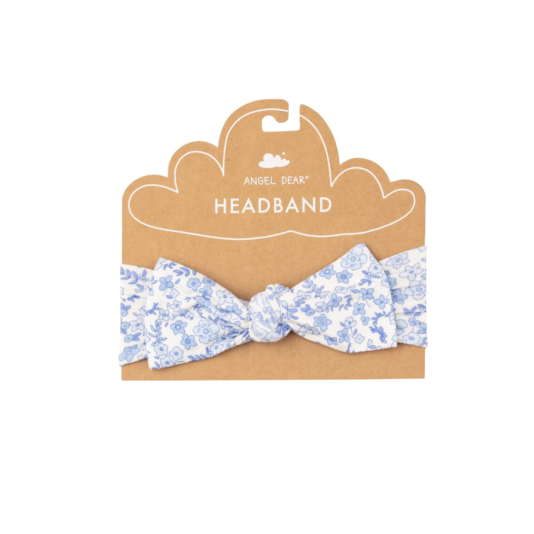 Angel Dear Headband - Blue Calico Floral - The Cottage