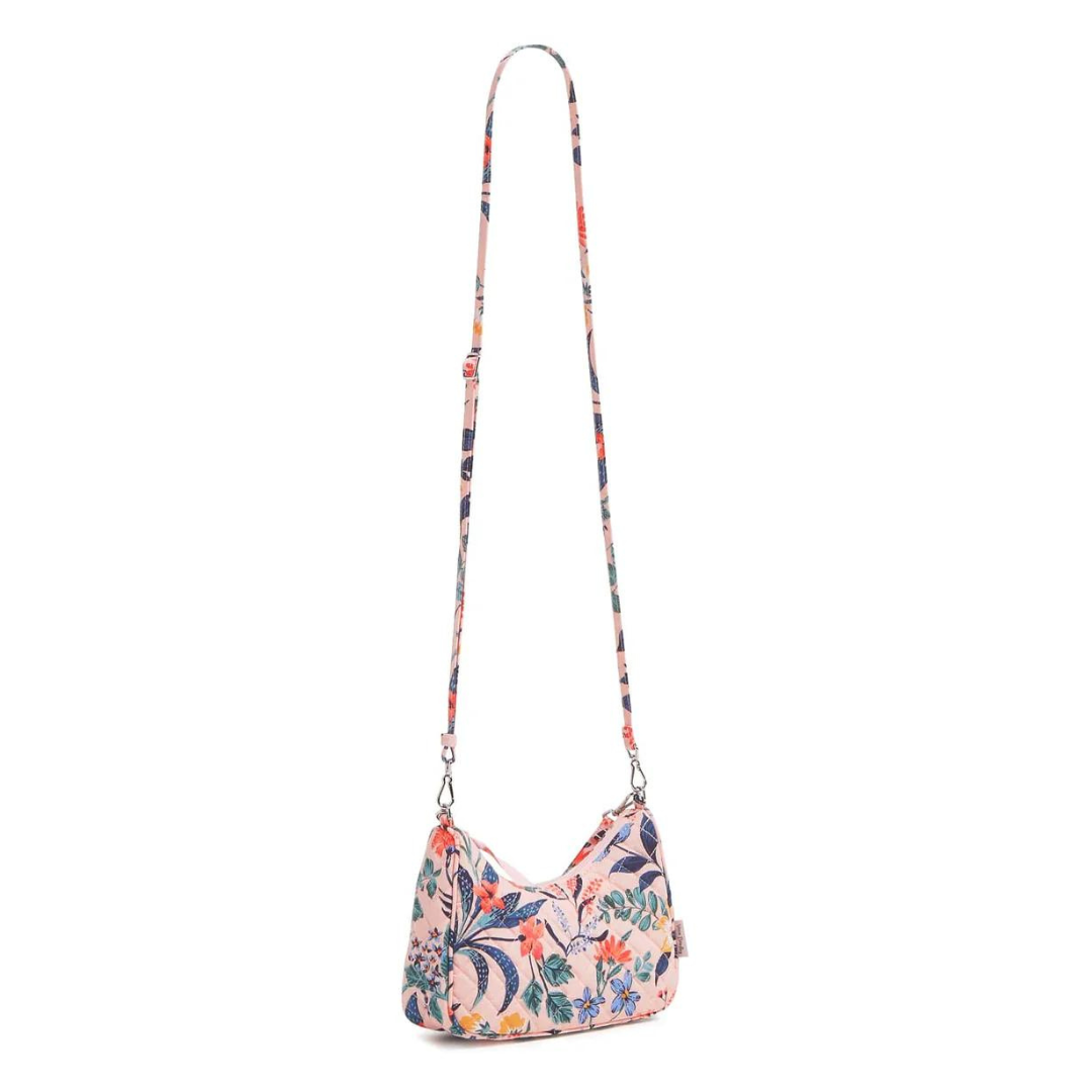 Vera Bradley Frannie Mini Crescent Crossbody- Floral