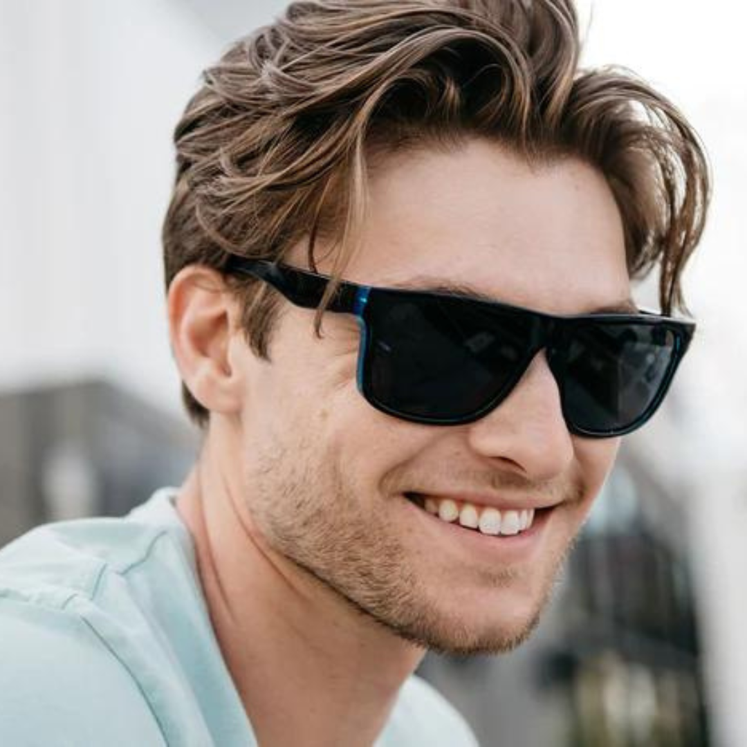 Knockaround Torrey Pines Sunglasses - Black Ocean