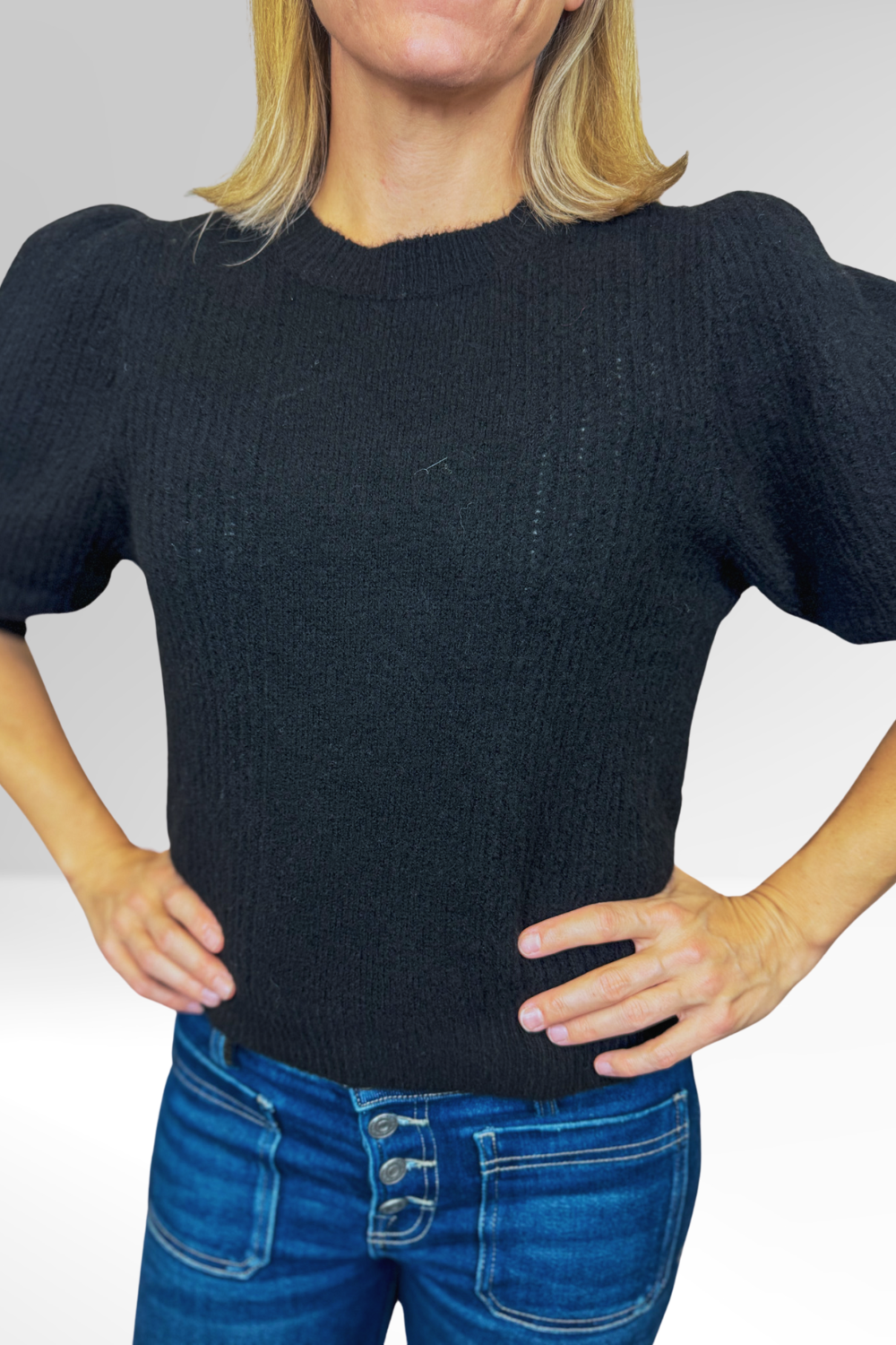 Astrid Knit Sweater - Black