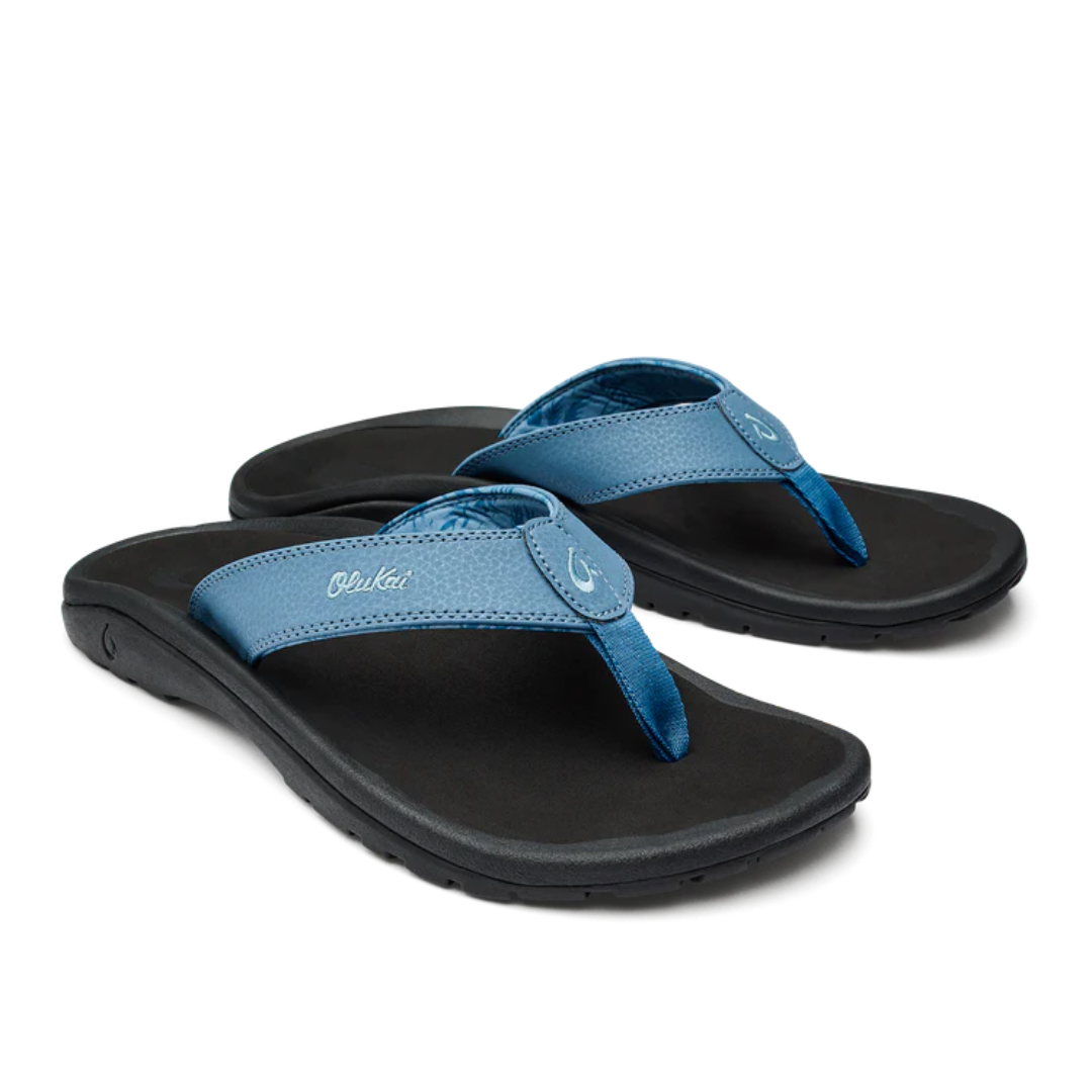 Olukai Ohana Flip Flops - Vintage Blue/Black - The Cottage