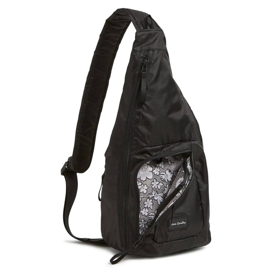 Vera Bradley Sling Backpack-Black - The Cottage