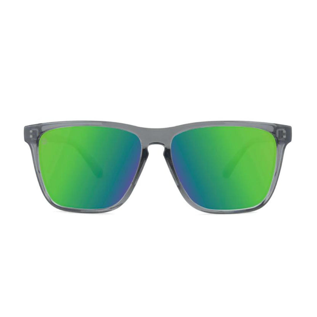 Knockaround Fast Lanes Sport Sunglasses - Clear Grey/Green Moonshine