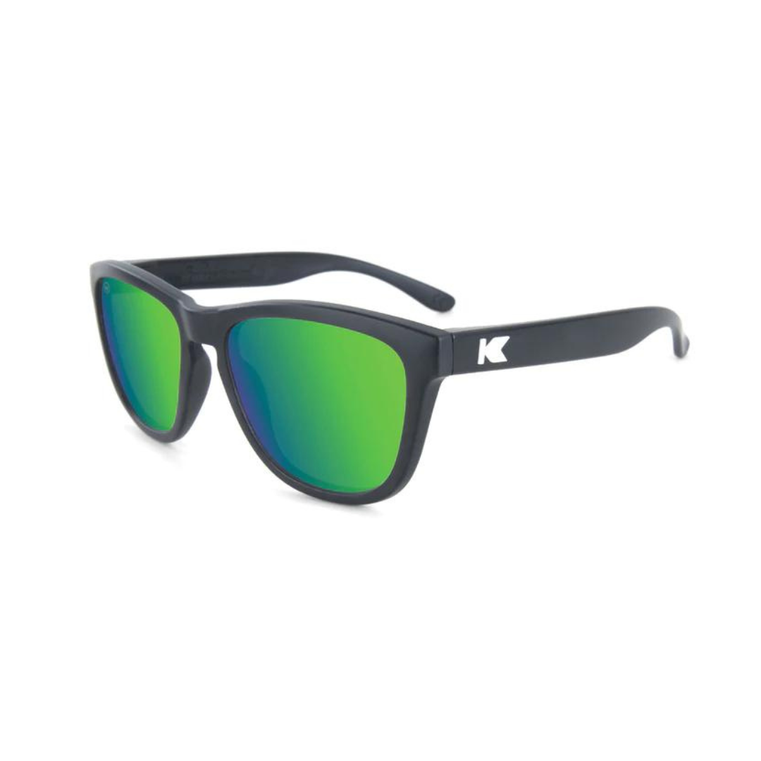 Knockaround Kids Premiums Sunglasses - Black/Green Moonshine