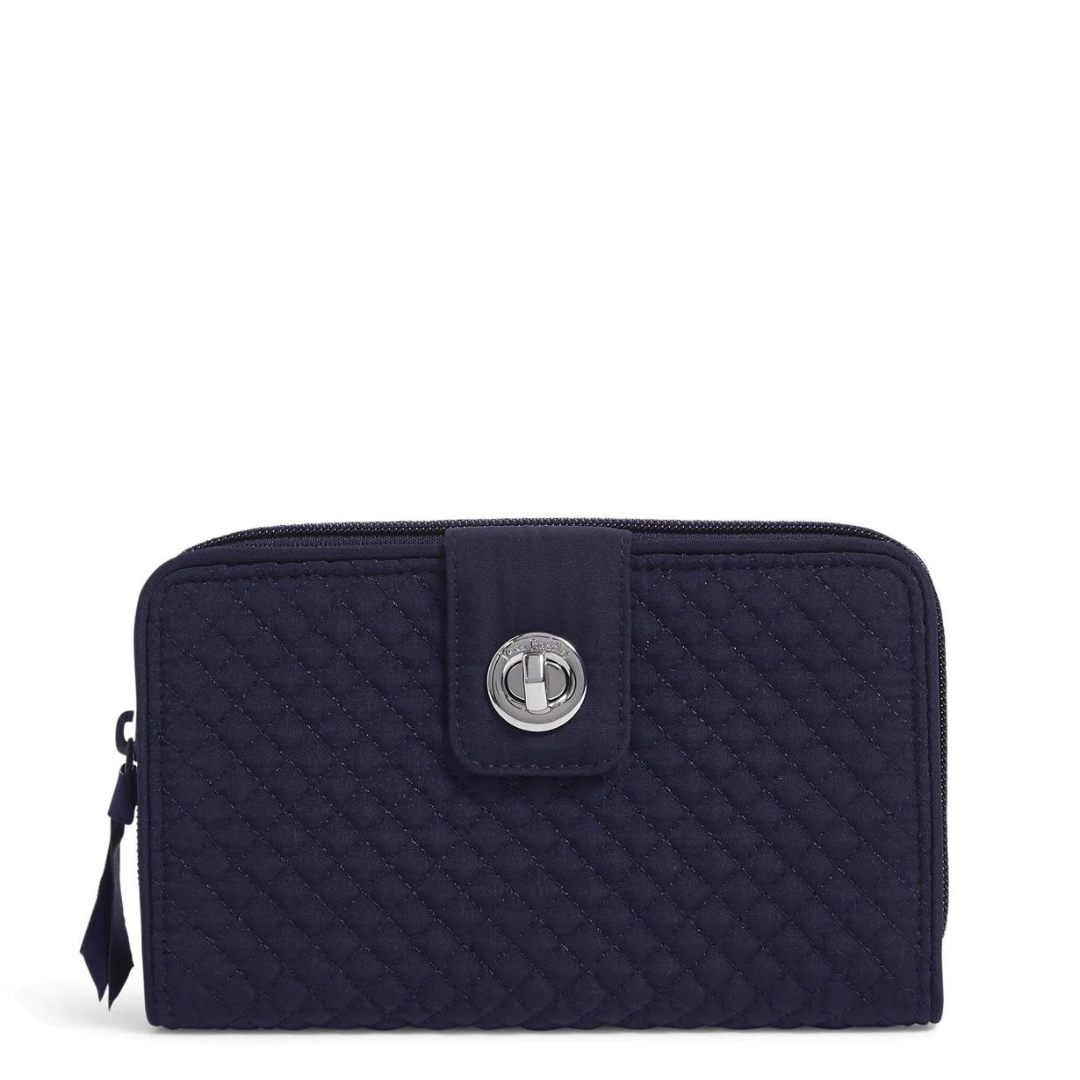 Vera Bradley RFID Turnlock Wallet- Solid Color Classic