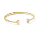 Kendra Scott Framed Ari Heart Cuff Bracelet - Gold - The Cottage