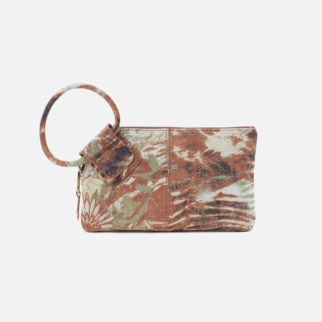 Hobo Sable Clutch Printed Leather - Coastal Canyon