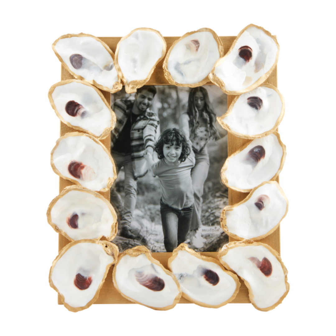 Mud Pie Large Gold Oyster Frame