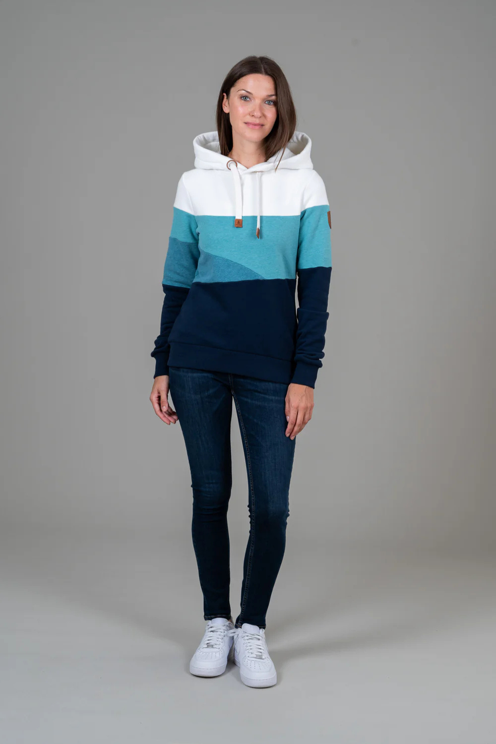 Wanakome Horizon Hoodie - Oxford Blue Mix