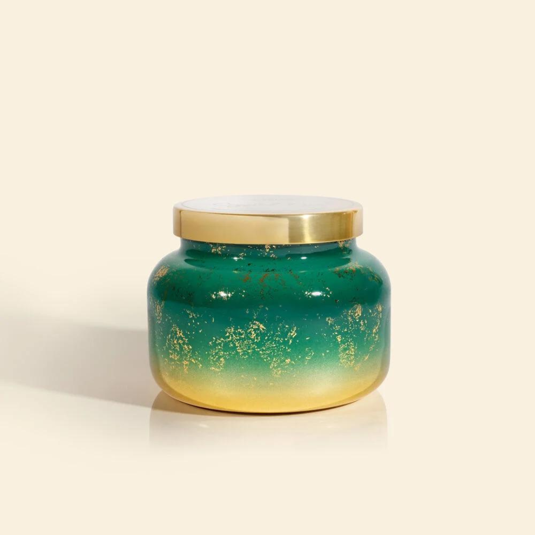 Capri Blue Green Glimmer Signature Jar - Crystal Pine