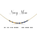 Dot & Dash Morse Code Necklace - Navy Mom - The Cottage