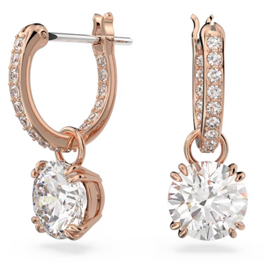 Swarovski Constella Drop Earrings - Rose Gold - The Cottage