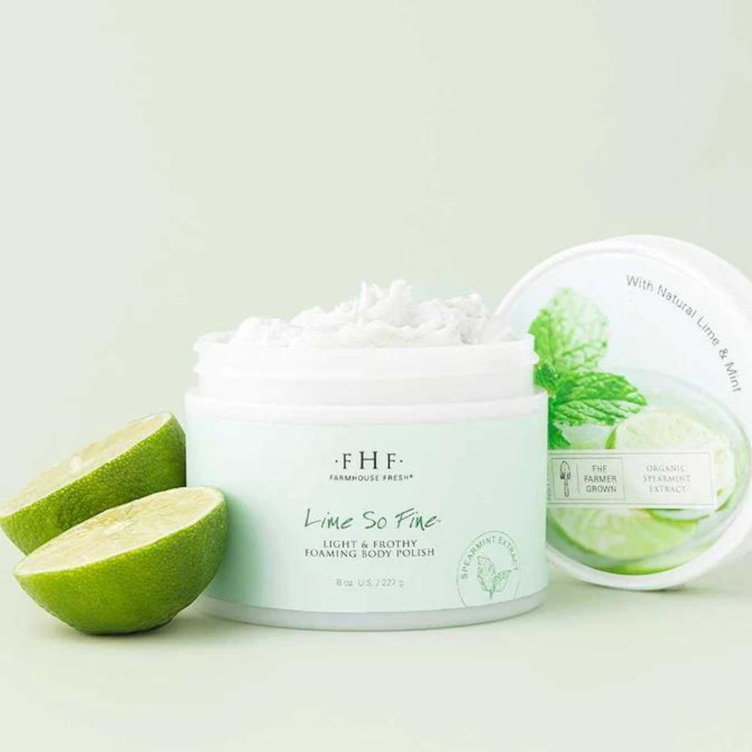 Farmhouse Fresh Lime So Fine Foaming Body Polish - The Cottage