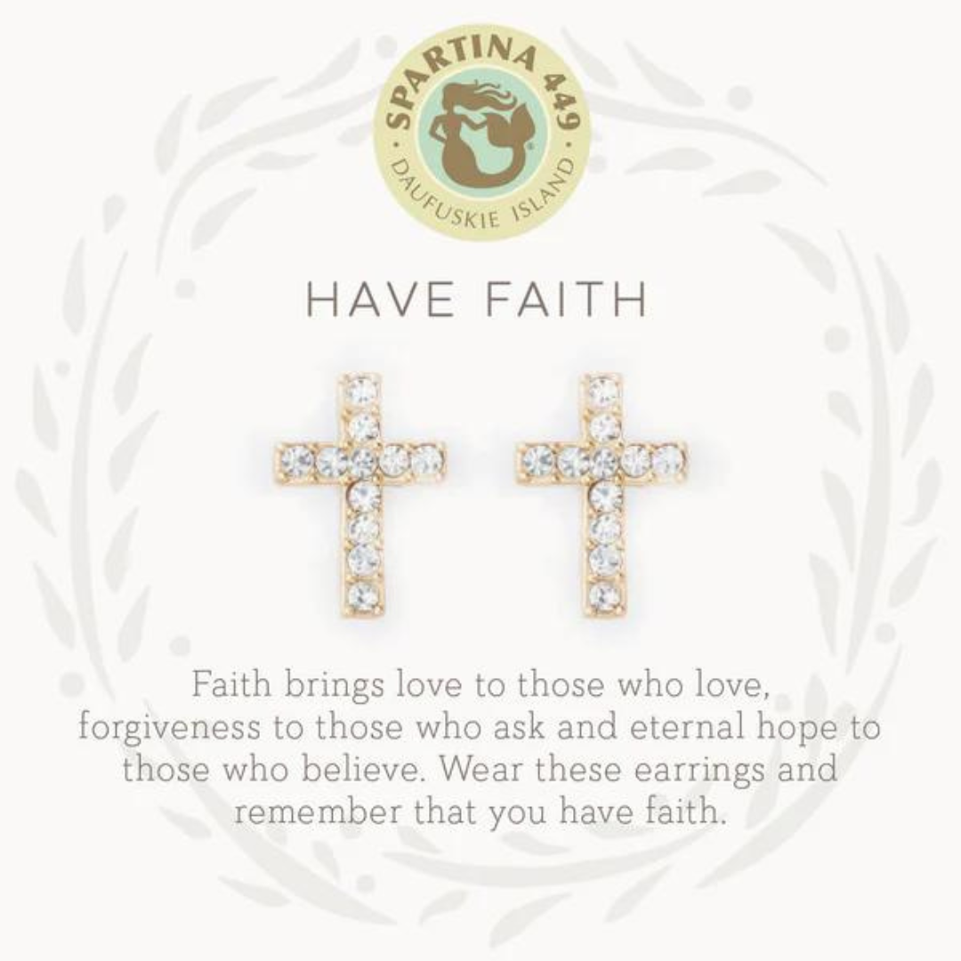 Spartina Sea La Vie Have Faith Earrings - The Cottage