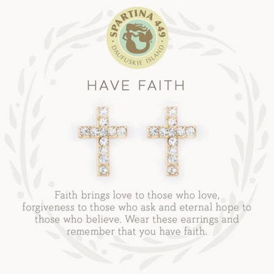 Spartina Sea La Vie Have Faith Earrings - The Cottage