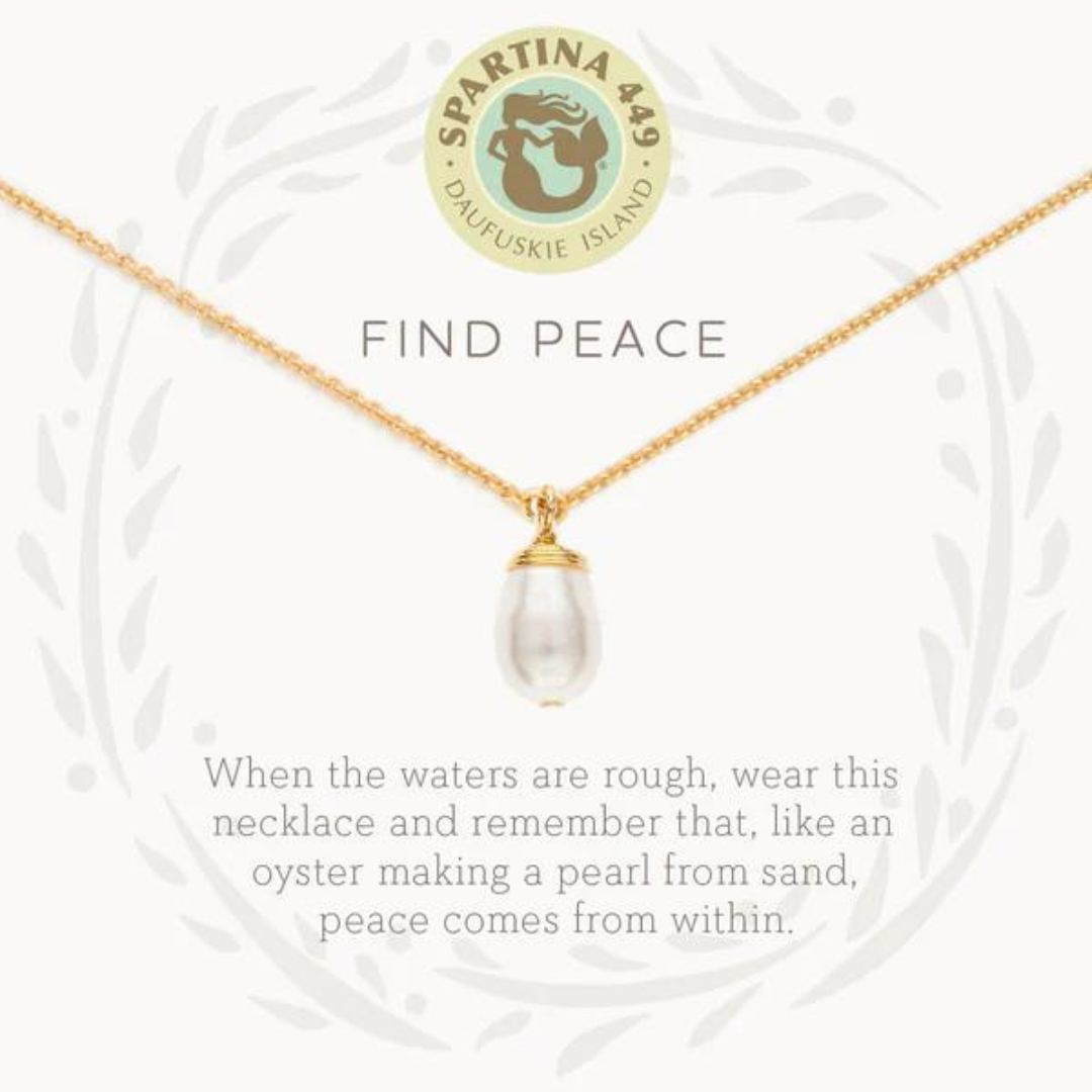 Spartina Sea La Vie Find Peace Necklace - The Cottage