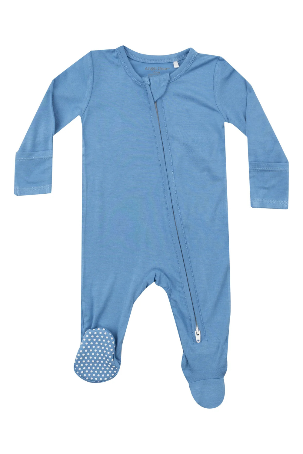 Angel Dear 2-Way Zipper Footie - Lichen Blue