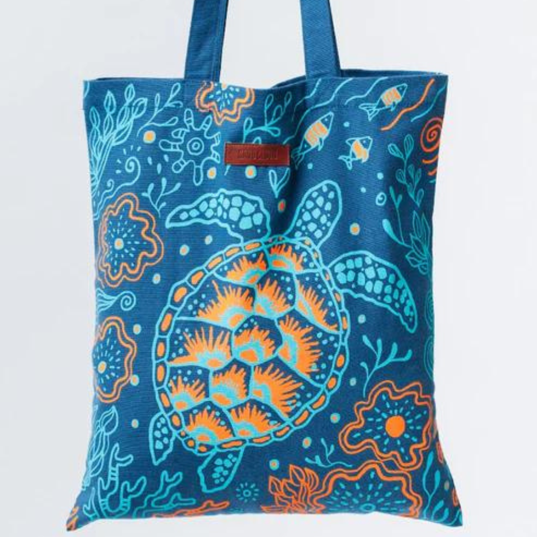 Sand Cloud Everyday Tote - Reef Turtles