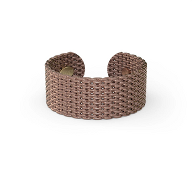 &Livy Metalysic Mesh 8mm Adjustable Ring - Rose Gold - The Cottage