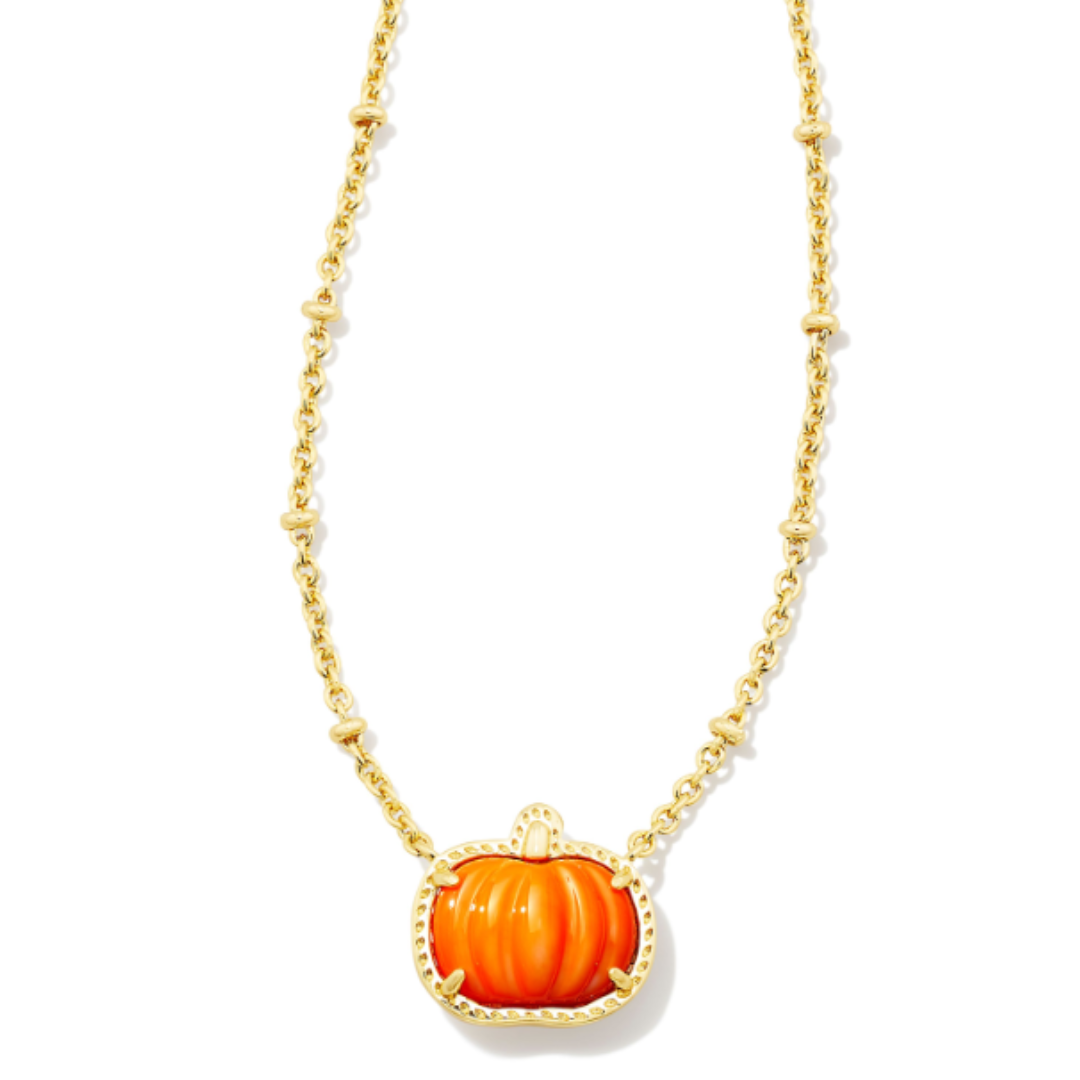 Kendra Scott Pumpkin Short Pendant Necklace - Gold