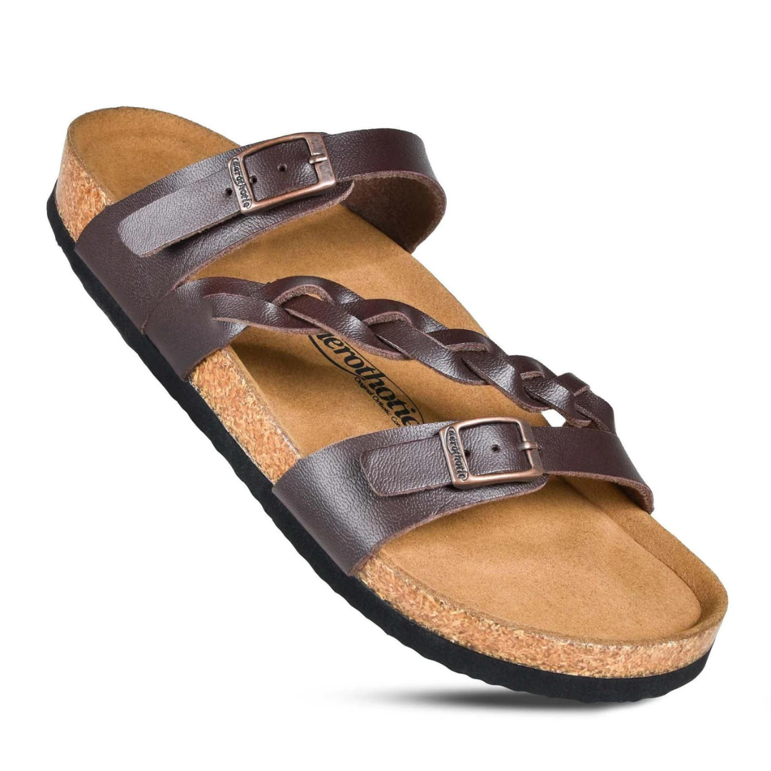 Aerothotic Viking Strappy Sandals - Brown