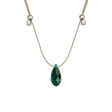 &Livy Emerald Hyevibe Crystal Necklace - The Cottage