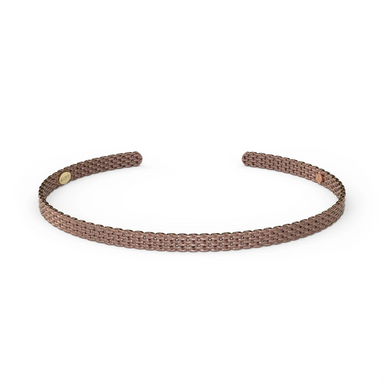 &Livy Metalystic Mesh Cuff Bangle - Rose Gold - The Cottage