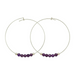 &Livy Amethyst Hyevibe Gemstone Hoop Earrings - The Cottage