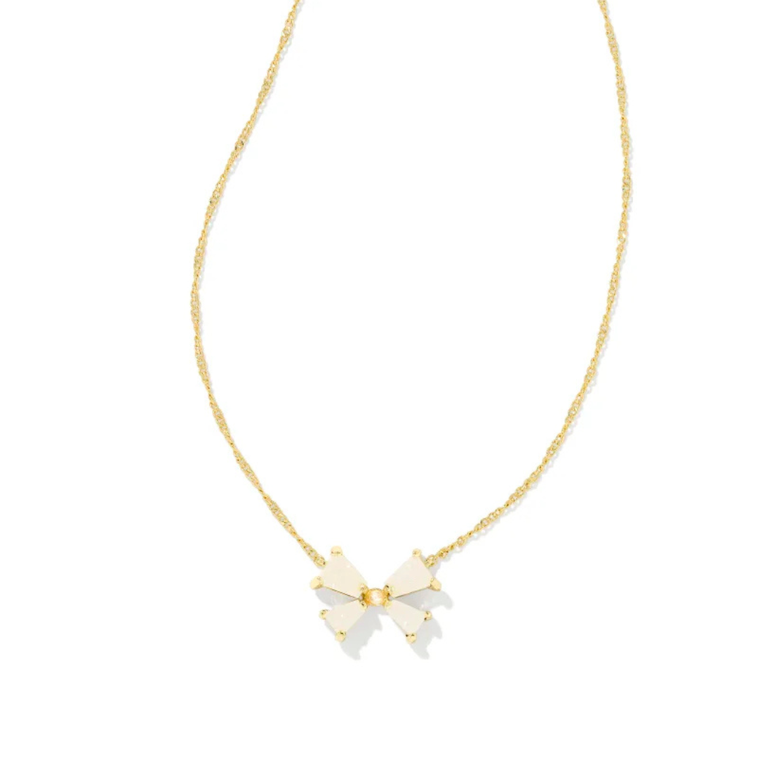 Kendra Scott Blair Bow Pendant Necklace - Gold