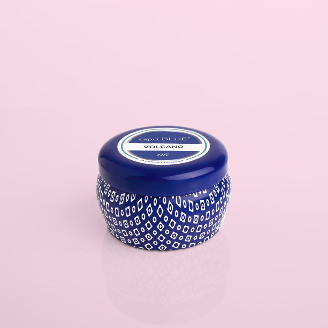 Capri Blue Mini Blue Tin Candle - Volcano - The Cottage