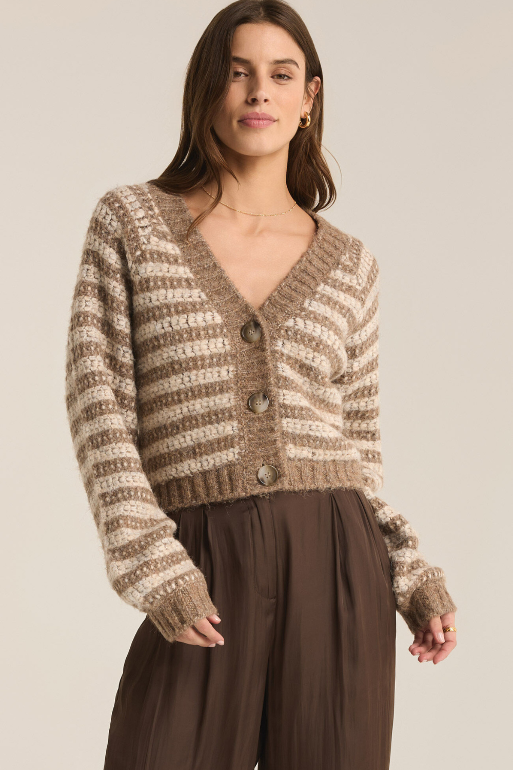 Z Supply Este Metallic Stripe Cardigan - The Cottage