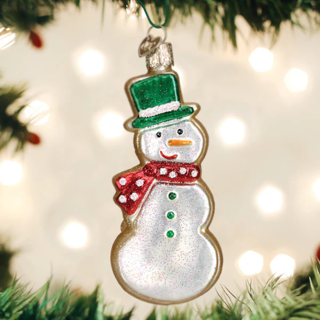 Old World Christmas Snowman Sugar Cookie