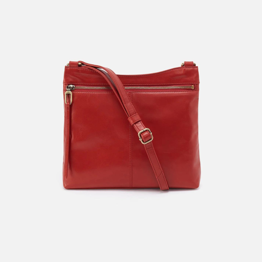 Hobo Cambel Crossbody Polished Leather - Brick