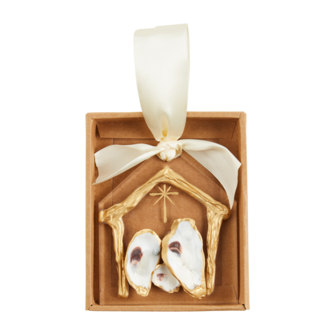 Mud Pie Oyster Nativity Ornament