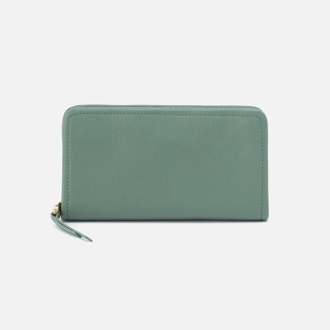 Hobo Cass Large Wallet Pebbled Leather - Ivy