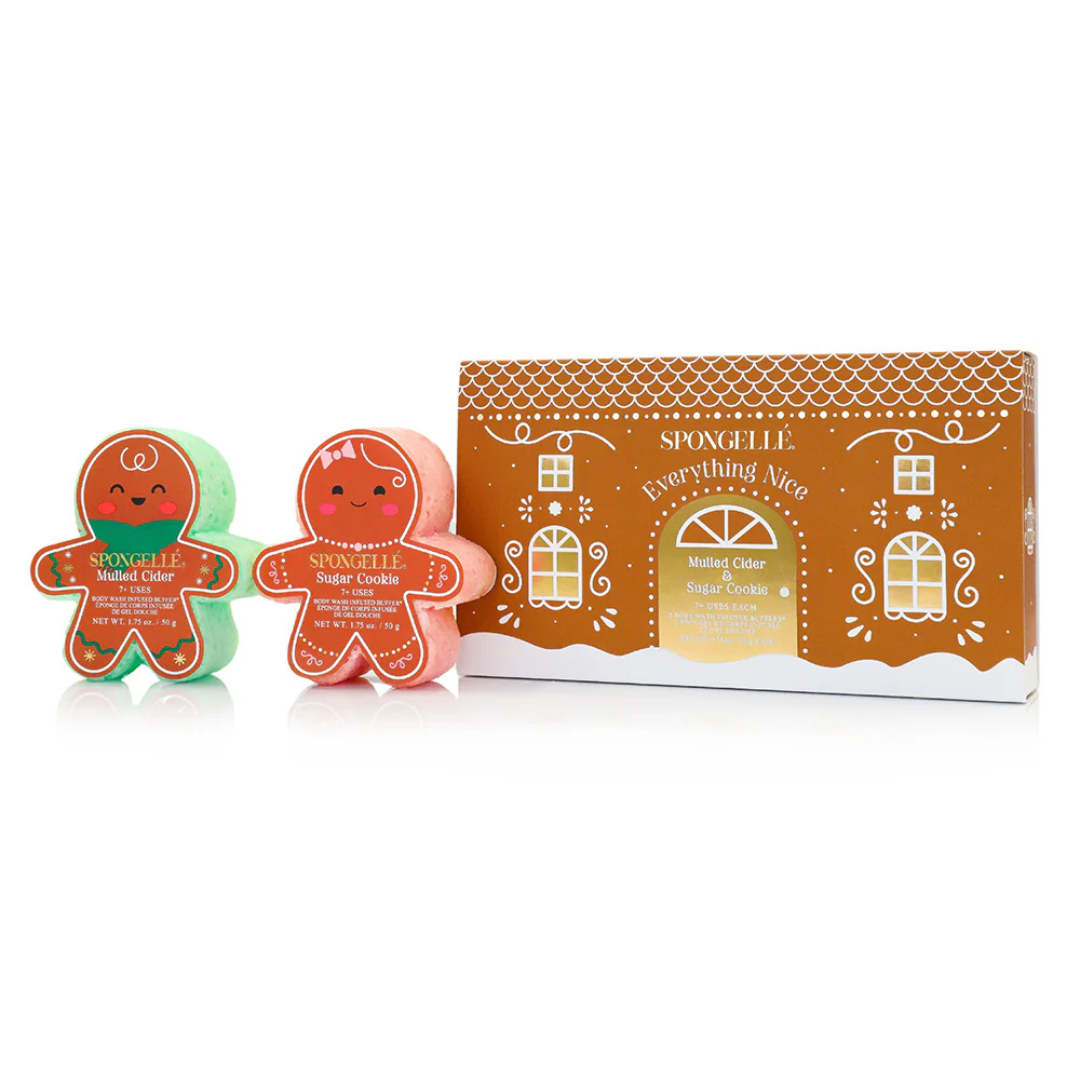 Spongelle Everything Nice Gingerbread Holiday Gift Set