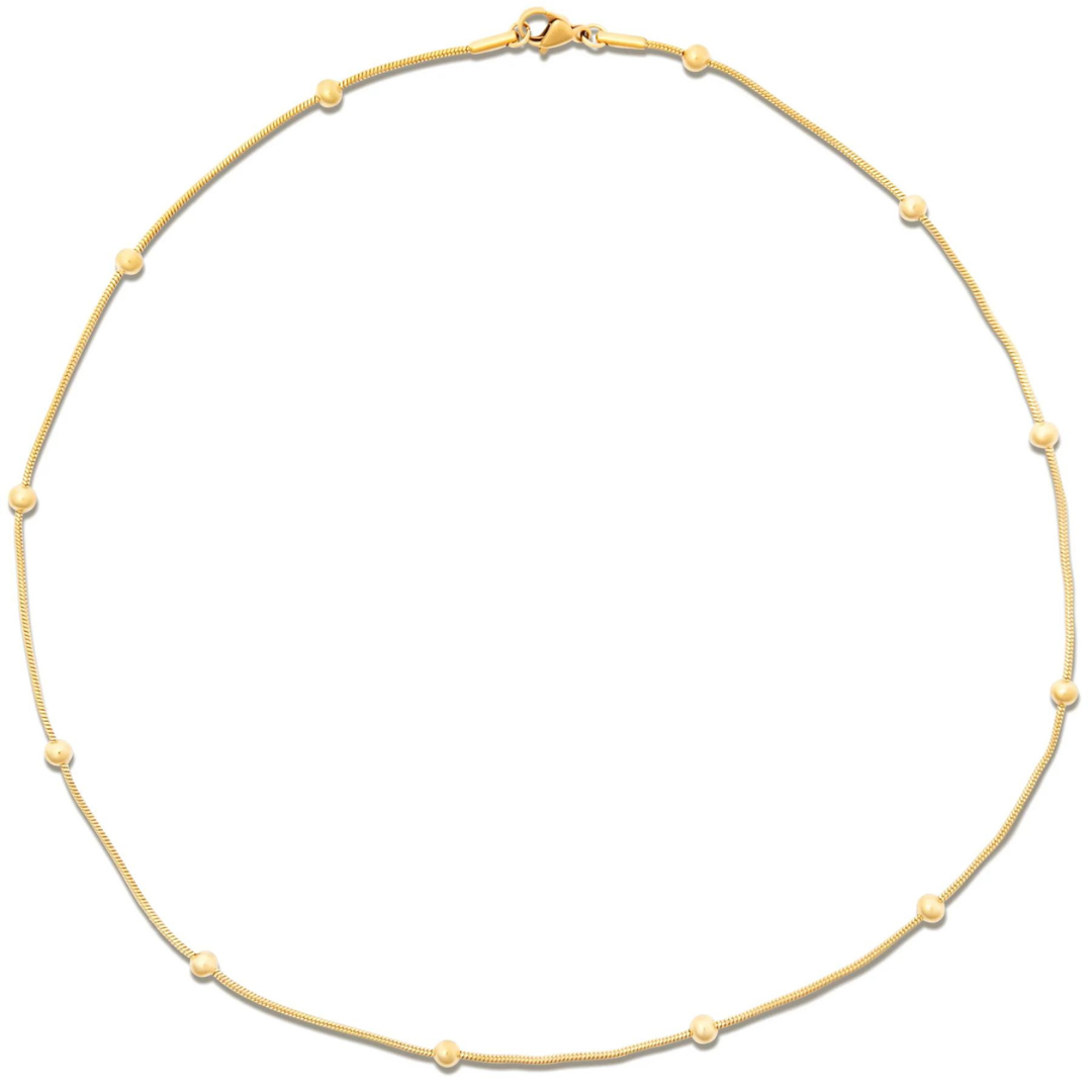 Ellie Vail Rozlyn Beaded Ball Chain Necklace - The Cottage