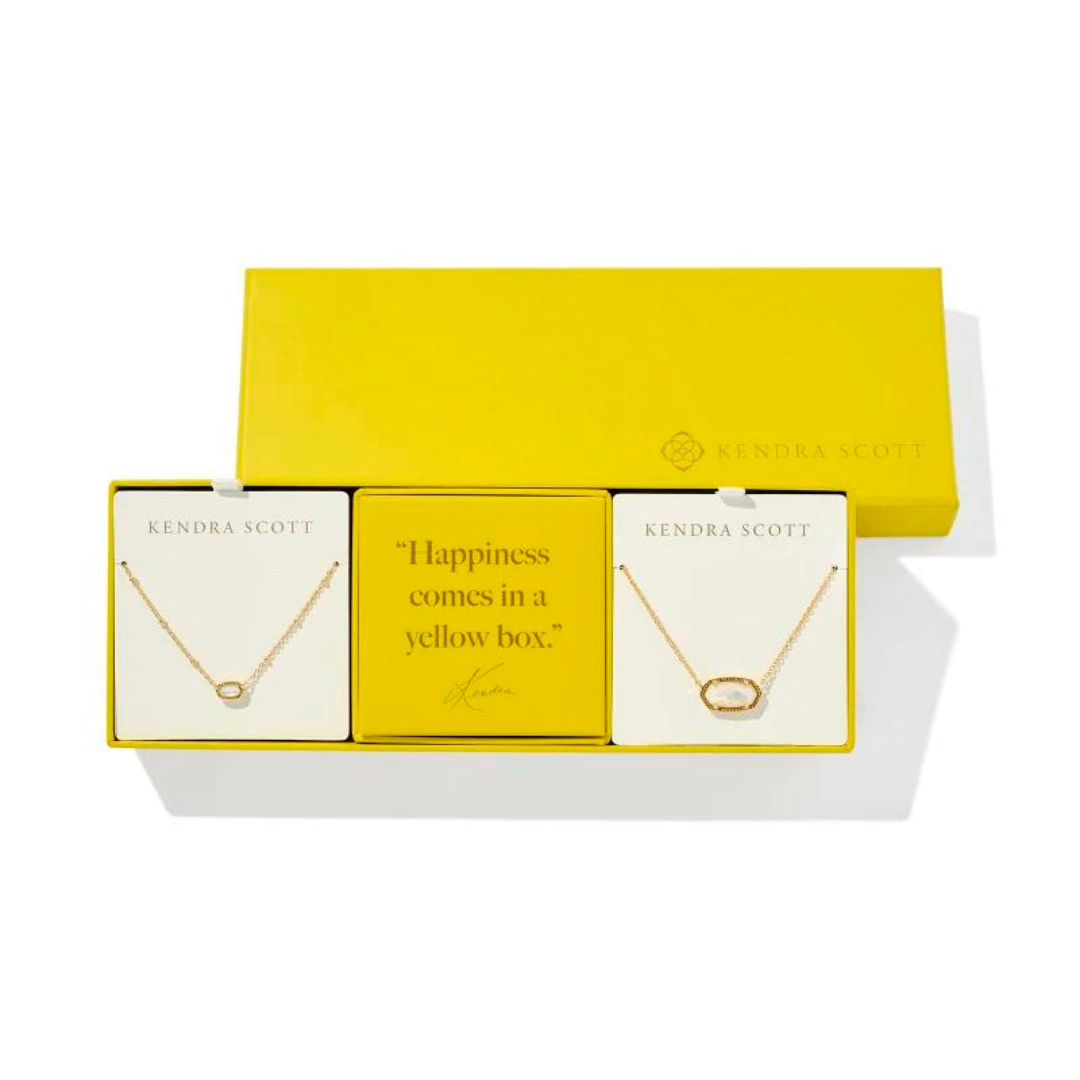 Kendra Scott Elisa Necklace Gift Set - Ivory Mother-of-Pearl