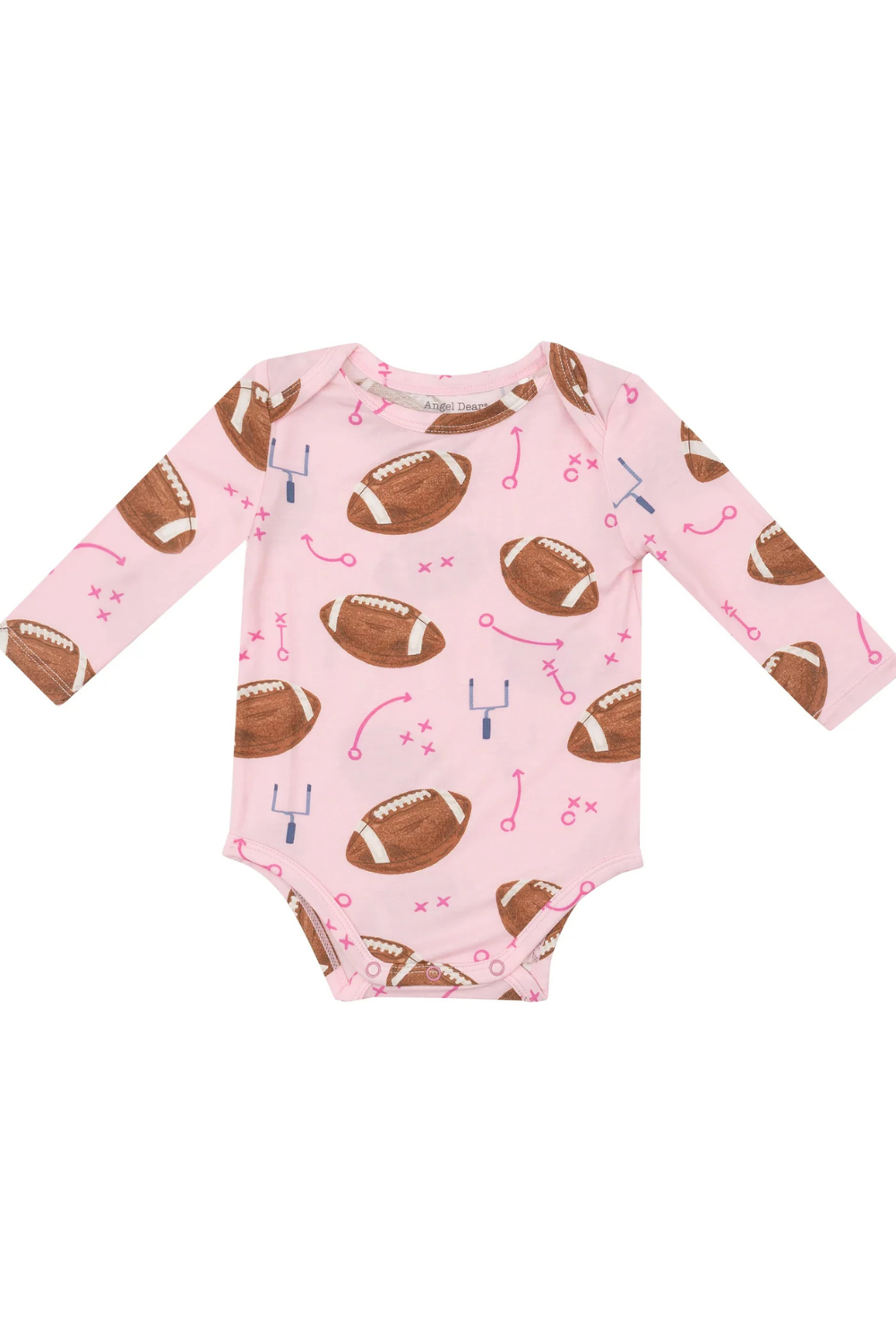 Angel Dear Footballs Pink Bodysuit