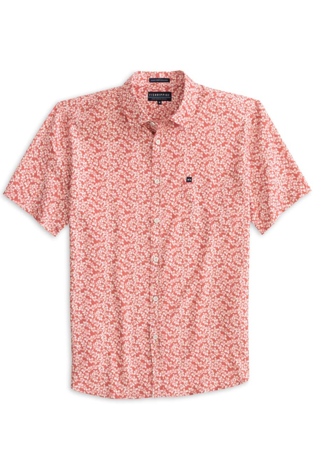 Fish Hippie Rowe Performance Shirt - Lobster