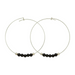 &Livy Black Onyx Hyevibe Gemstone Hoop Earrings - The Cottage