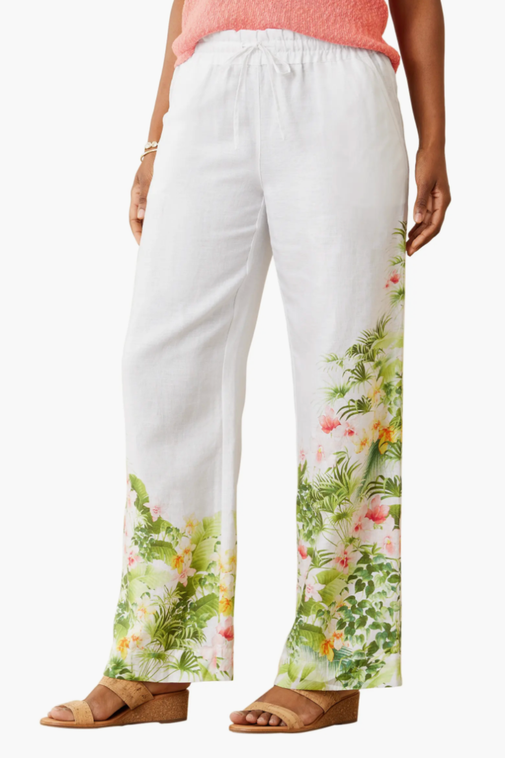 Tommy Bahama Flora Riviera Easy Pants - White