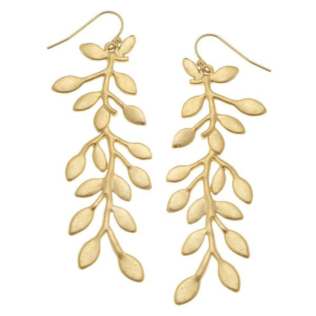 Susan Shaw Handcast Vine Earrings