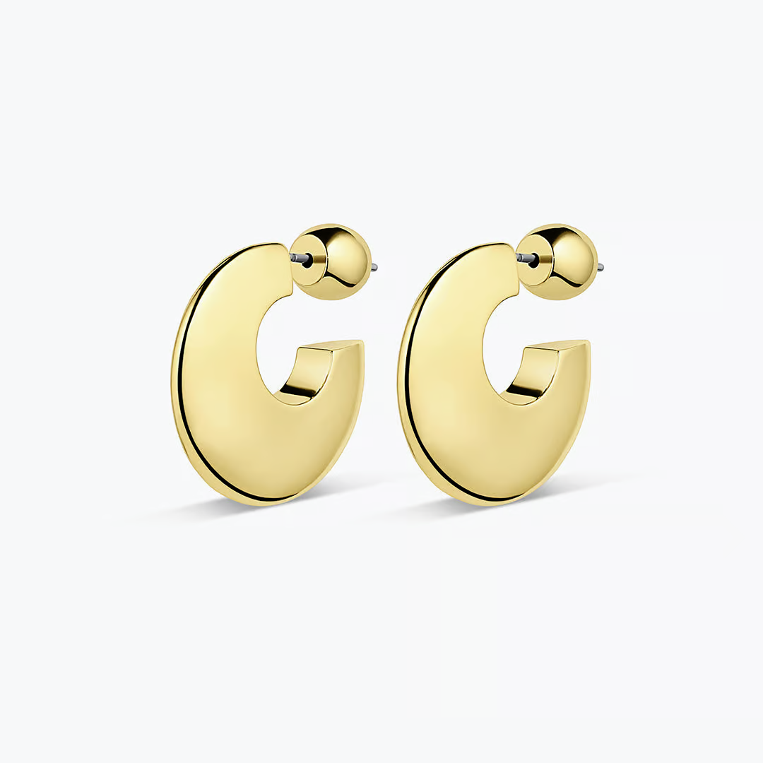 Gorjana Paseo Arc Hoops - Gold