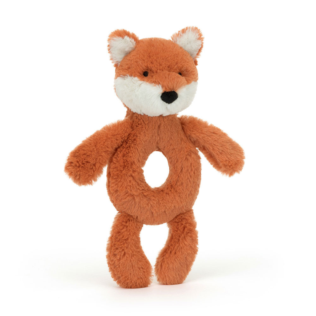 Jellycat Bashful Fox Cub Ring Rattle - The Cottage