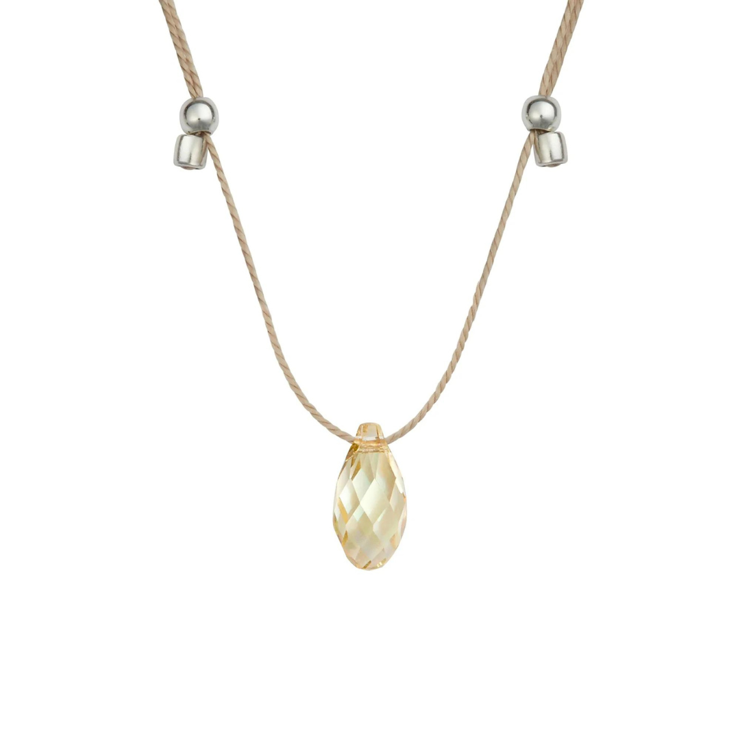 &Livy Green Luminous Hyevibe Crystal Necklace - The Cottage