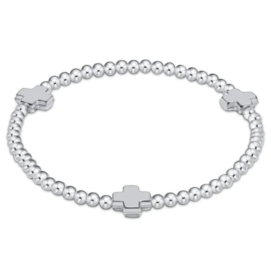 Enewton Extends Sterling Signature Cross Bracelet - 3mm