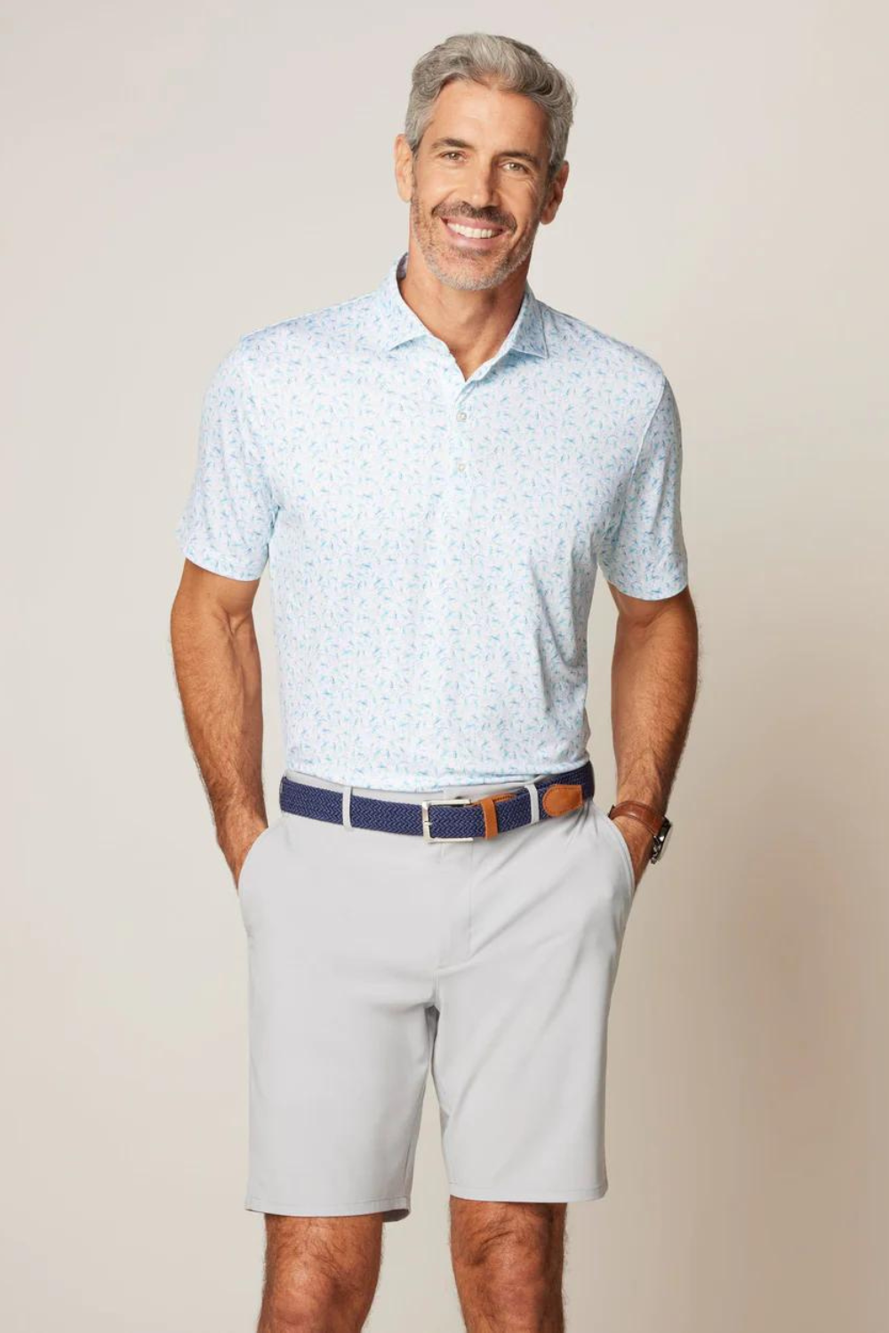 Johnnie-O Sand Bagger Polo - White