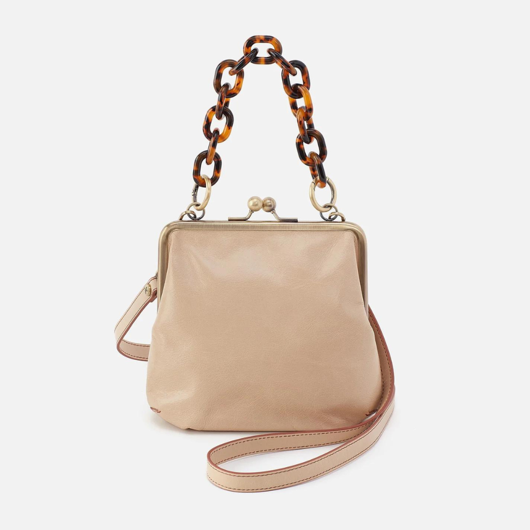 Hobo Alba Crossbody Polished Leather - Quartz